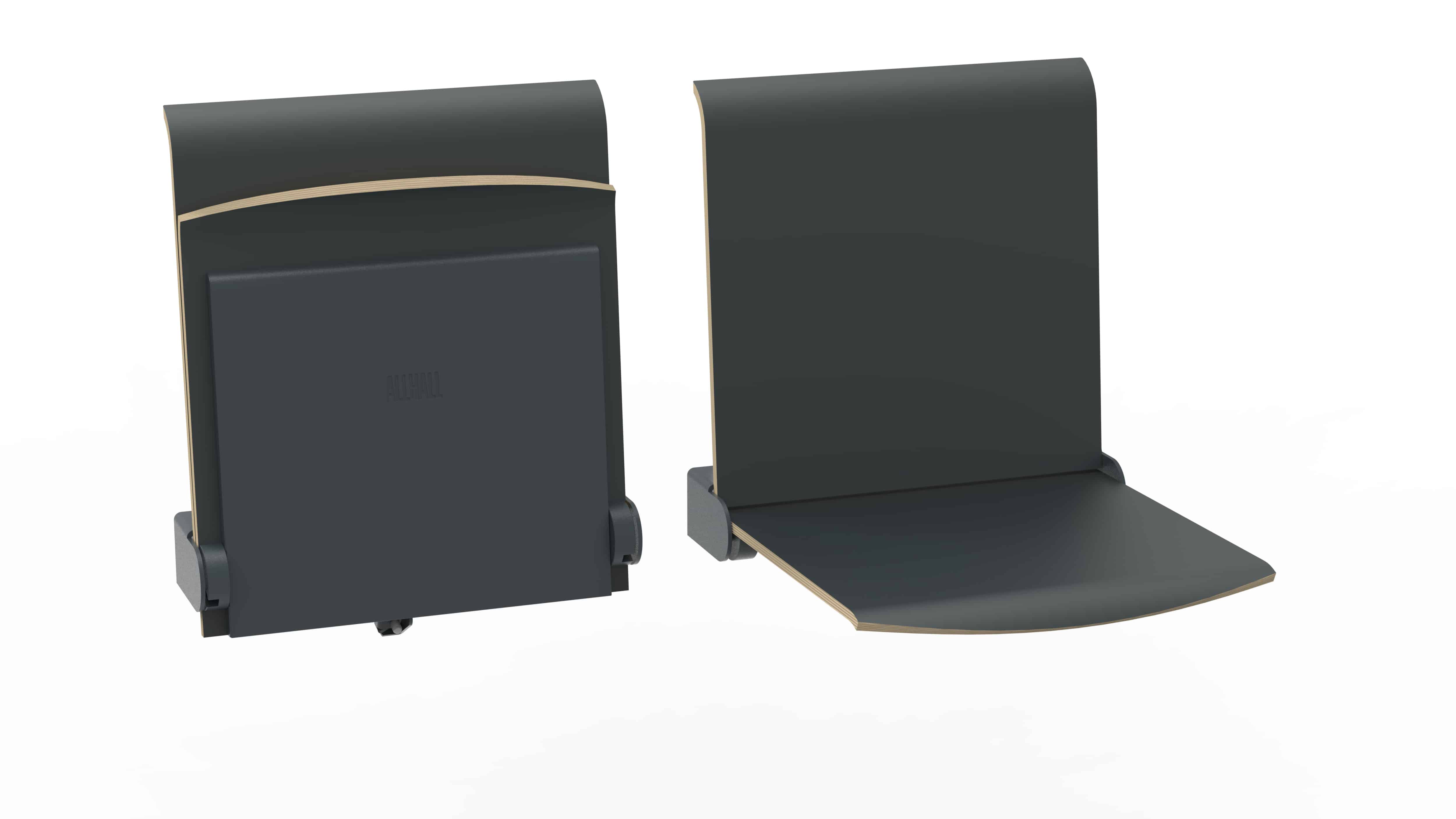 Siège strapontin mural avec dossier