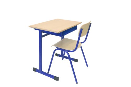 Set 1 Table 1 place avec casier+1 chaises BELLA