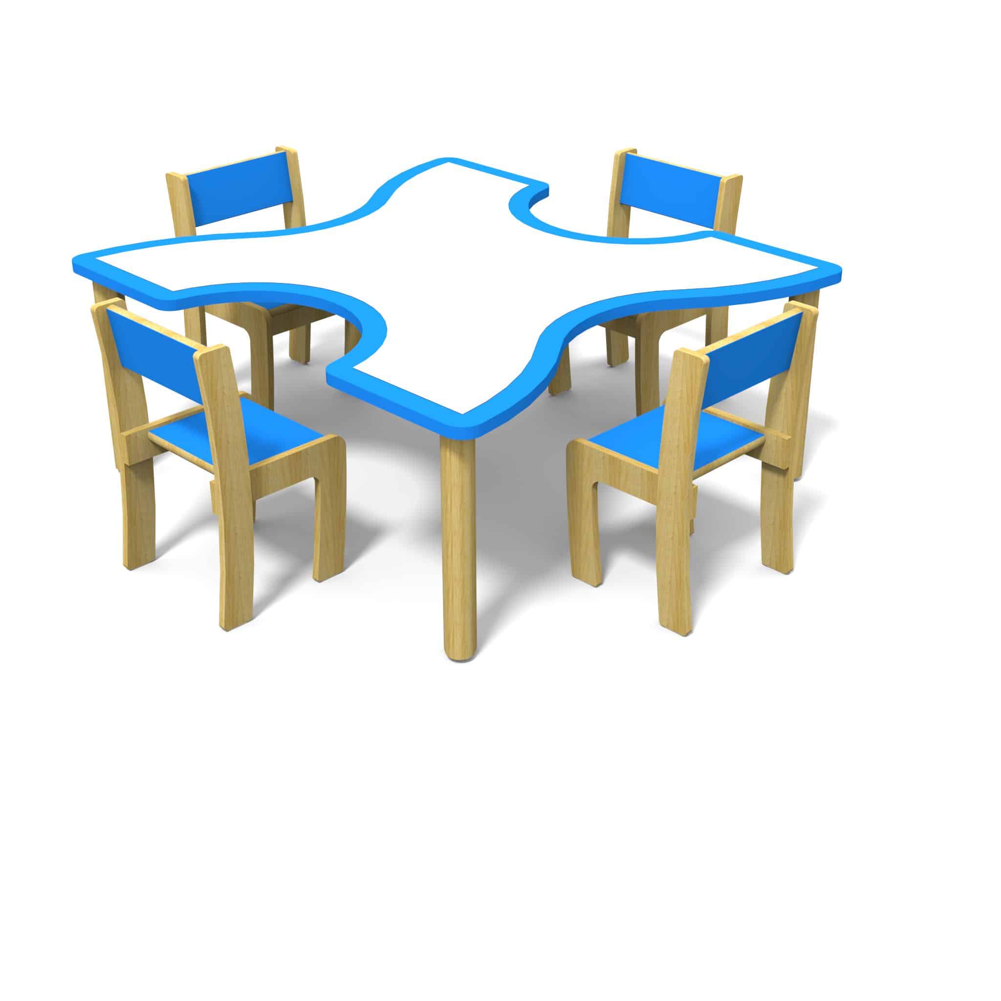 TAVOLO AX EMPATIA BIANCO BLU